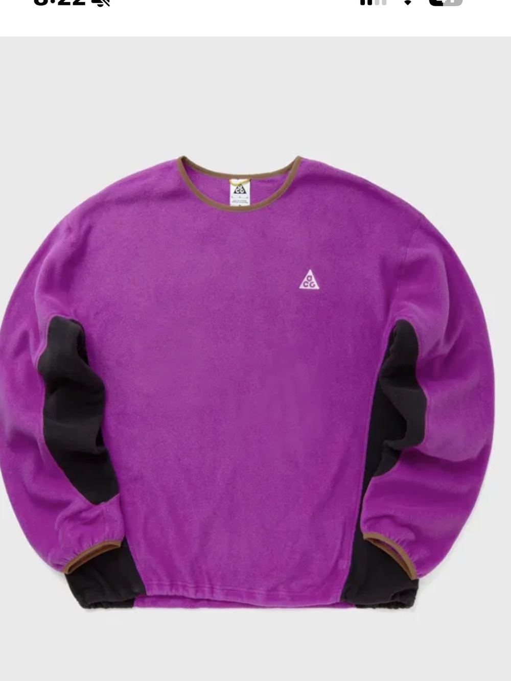 NEW💜NIKE MEN'S ACG 'WOLF TREE' FLEECE CREWNECK SWEATSHIRT VIVID purple
$120.00